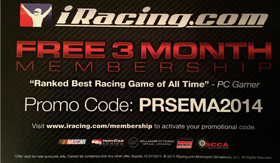 iRacing: Промо-акция SEMA SHOW 2014